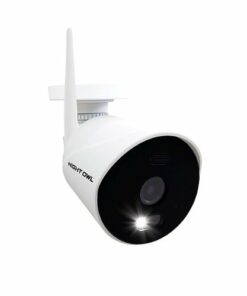 Night Owl - 1080p HD Wi-Fi IP Camera with Built-In Spotlight - White