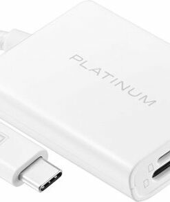 Platinum™ - USB-C to SD and microSD Card Reader - White