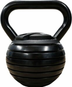 Tru Grit - 40-lb Adjustable Kettlebell - Black
