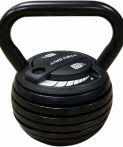 Tru Grit - 20-lb Adjustable Kettlebell - Black