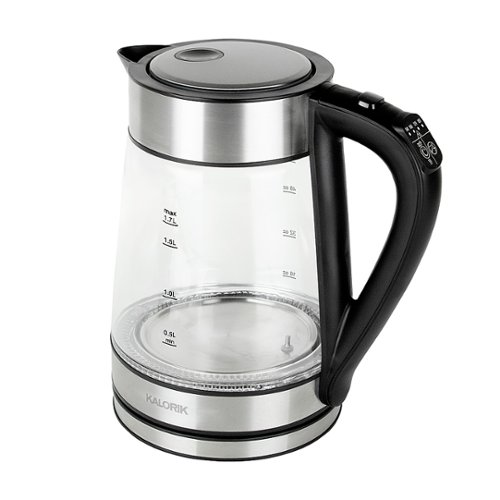 Kalorik - 1.7L Rapid Boil Digital Electric Kettle - Stainless Steel