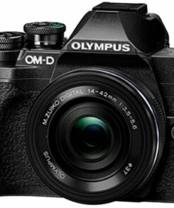 Olympus - V207132SU000 OM-D E-M10 Mark IV Mirrorless Digital Camera with 14-42mm Lens - Black