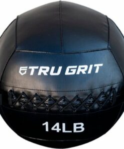 Tru Grit - 14-lb Medicine Wallball - Black