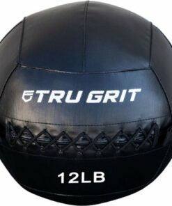 Tru Grit - 12-lb Medicine Wallball - Black