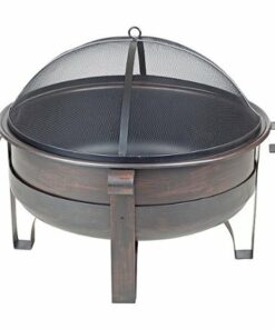 Fire Sense - Cornell Wood Burning Fire Pit - Bronze