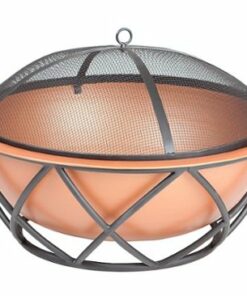 Fire Sense - Barzelonia Round Copper Look Fire Pit - Copper