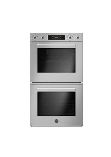Bertazzoni - 30" Built-In Double Electric Convection Wall Oven Self-Clean with Assistant - Stainless steel 0