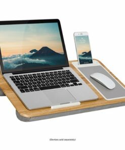 LapGear - Home Office Lap Desk for 15.6" Laptop - Oak Woodgrain