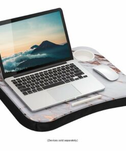 LapGear - Cup Holder Lap Desk for 15.6" Laptop - Rose Gold Marble