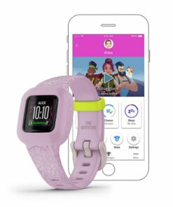 Garmin - vivofit jr. 3 Kids Fitness Activity Tracker - Lilac Floral