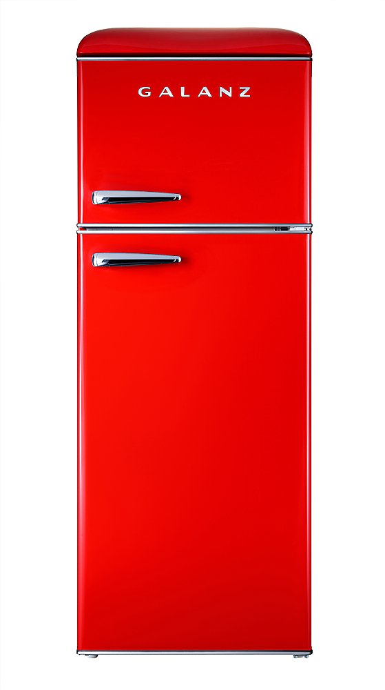 Galanz - Retro 7.6 Cu. Ft Top Freezer Refrigerator - Red