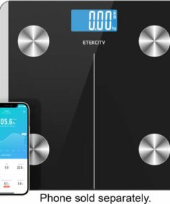 Etekcity - Smart Fitness Scale with Resistance Bands - Black