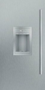 Thermador - Freedom Collection 11.2 Cu. Ft. Frost-Free Smart Upright Freezer with External Ice and Water Dispenser, Left Hinge - Custom Panel Ready