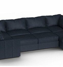 Lovesac - 8 Seats + 10 Sides Corded Velvet & Lovesoft - Midnight Navy