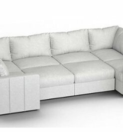 Lovesac - 8 Seats + 10 Sides Corded Velvet & Lovesoft - Sky Grey