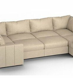 Lovesac - 8 Seats + 10 Sides Combed Chenille & Standard Foam - Tan