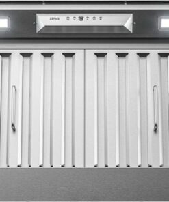 Zephyr - Monsoon I 30 in. 600 CFM Insert Mount Range Hood with LED Light - Stainless steel