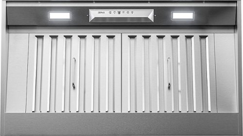 Zephyr - Monsoon I 36 in. 600 CFM Insert Mount Range Hood with LED Light - Stainless steel