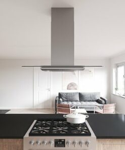 Zephyr - Verona 36 in. 600 CFM Island Mount Range Hood with LED Light - Stainless steel