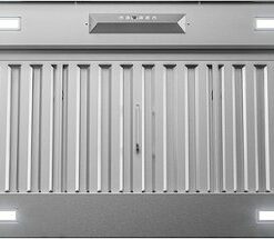 Zephyr - Monsoon II 54 in. 1200 CFM Insert Mount Range Hood with LED Light - Stainless steel