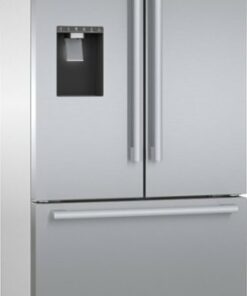 Bosch - 500 Series 21 Cu. Ft. French Door Counter-Depth Smart Refrigerator with External Water and Ice Maker - Stainless steel