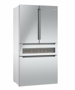 Bosch - 800 Series 20 Cu. Ft. 4-Door French Door Counter-Depth Smart Refrigerator with Beverage Cooler Drawer - Stainless steel