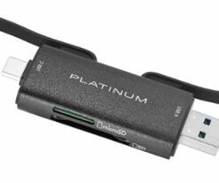 Platinum™ - UHS-I USB-C/USB 3.2 Gen 1 Memory Card Reader - Black