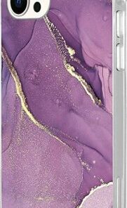 SaharaCase - Marble Carrying Case for Apple iPhone 12 Pro Max - Purple Marble