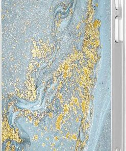 SaharaCase - Marble Carrying Case for Apple iPhone 12 mini - Blue Marble