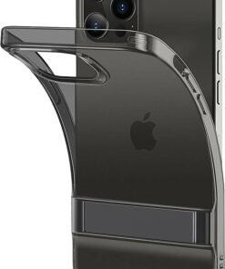 SaharaCase - AirBoost Shield Carrying Case for Apple iPhone 12 and 12 Pro - Transparent Black