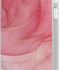 SaharaCase - Marble Carrying Case for Apple iPhone 12 mini - Red Marble