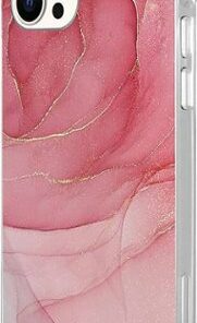 SaharaCase - Marble Carrying Case for Apple iPhone 12 Pro Max - Red Marble