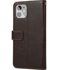 SaharaCase - Folio Wallet Case for Apple iPhone 12 mini - Brown