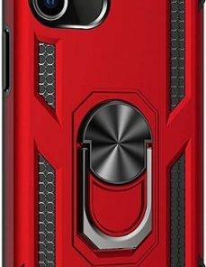 SaharaCase - Military Kickstand Series Carrying Case for Apple iPhone 12 mini - Red