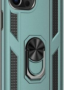 SaharaCase - Military Kickstand Series Carrying Case for Apple iPhone 12 and 12 Pro - Green