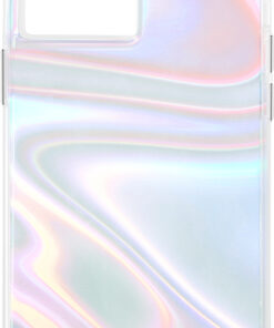 Case-Mate - Soap Bubble Carrying Case With Micropel For Apple iPhone 12 Pro Max - Iridescent