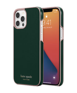 kate spade new york - Wrap Hardshell Case for Apple iPhone 12 Pro Max - Deep Evergreen