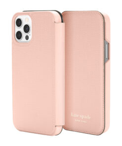 kate spade new york - Folio Case for Apple iPhone 12 & iPhone 12 Pro - Pale Vellum Crumbs