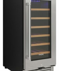 Thor Kitchen - 33 Bottle Built-in Dual Zone Wine and Beverage Cooler - Stainless steel - Stainless steel