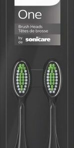 Philips Sonicare - Philips One by Sonicare 2pk Brush Heads - Shadow Black