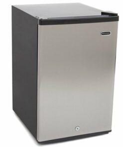 Whynter - 3.0 cu. ft. Energy Star Upright Freezer with Lock - Stainless Steel - Silver