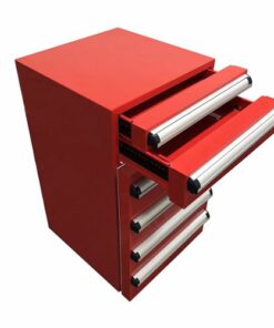 Whynter - 1.8 cu.ft. Tool Box Mini Fridge with 2 Drawers and Lock - Red