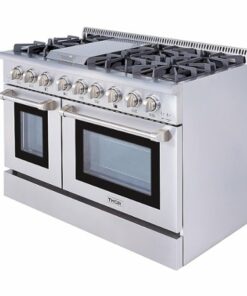 Thor Kitchen - 6.7 Cu.Ft. Freestanding Double Oven Liquid Propane Gas Range - Stainless steel