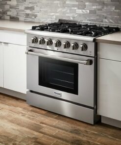 Thor Kitchen - Professional 5.2 cu.ft Dual Fuel Range in Stainless Steel - Stainless steel
