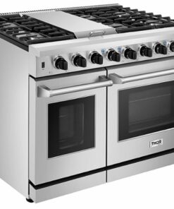 Thor Kitchen - 6.8 cu ft Freestanding Double Oven Convection Gas Range - Stainless steel