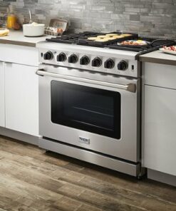 Thor Kitchen - 6.0 Cu.Ft Freestanding Gas Convection Range with Storage Drawer- Stainless Steel/Steel Liquid Propane - Stainless steel