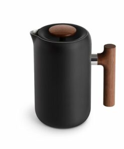 Fellow - Clara 3-Cup French Press Coffee Maker - Matte Black w/ walnut accents