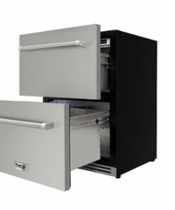 Thor Kitchen - 24 Inch Indoor Outdoor Refrigerator Drawers - Stainless steel
