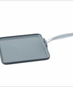GreenPan - Chatham Ceramic Nonstick 11" Open Square Griddle - Grey