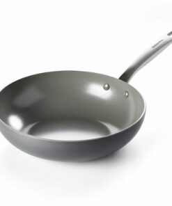 GreenPan - Chatham Ceramic Nonstick 11" Open Wok - Grey